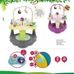 2 In 1 Walker & Rockers ISafe 2 In 1 Activity Centre Entertainer With 360° Rotating Seat & Play Table Function