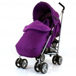 Baby Travel Baby Stroller Zeta Vooom Plum Complete Plain With Footmuff And Raincover Strollers & Buggies