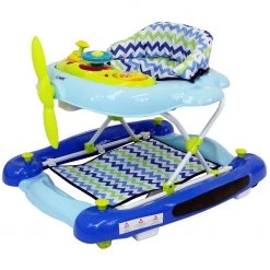 ISafe 2 In 1 Aero Baby Walker And Rocker (Aeroplane Design) 2 In 1 Walker & Rockers