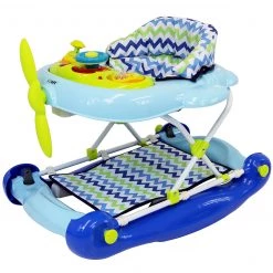 ISafe 2 In 1 Aero Baby Walker And Rocker (Aeroplane Design) 2 In 1 Walker & Rockers
