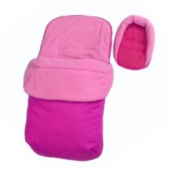 Baby Travel Luxury Footmuff & Head Hugger For Stroller Pushchair - Pink (Raspberry)