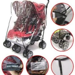 Baby Travel Universal Rain Cover, Carrycot, Tandem,Side By Side, Carseat, Stroller, Pramette 3 In 1 Pram System Rain Covers