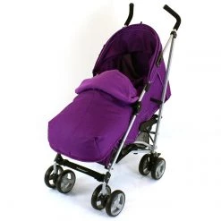 Baby Travel Baby Stroller Zeta Vooom Plum Complete Plain With Footmuff And Raincover Strollers & Buggies