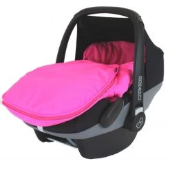 Baby Travel Accessories - Raincovers Newborn Baby Car Seat Footmuff NEW Fits Maxi Cosi, Silver Cross Britax RASPBERRY