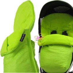 Baby Travel Accessories - Raincovers Lime Padded Footmuff & Liner To Fit Quinny Zapp Petite Star Zia Obaby Zoma