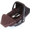 Baby Travel Newborn Baby Car Seat Footmuff Fits Maxi Cosi, Silver Cross Britax Hot Chocolate