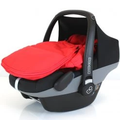 Baby Travel Accessories - Raincovers Newborn Baby Car Seat Footmuff New Fits Maxi Cosi, Silver Cross Britax Warm Red