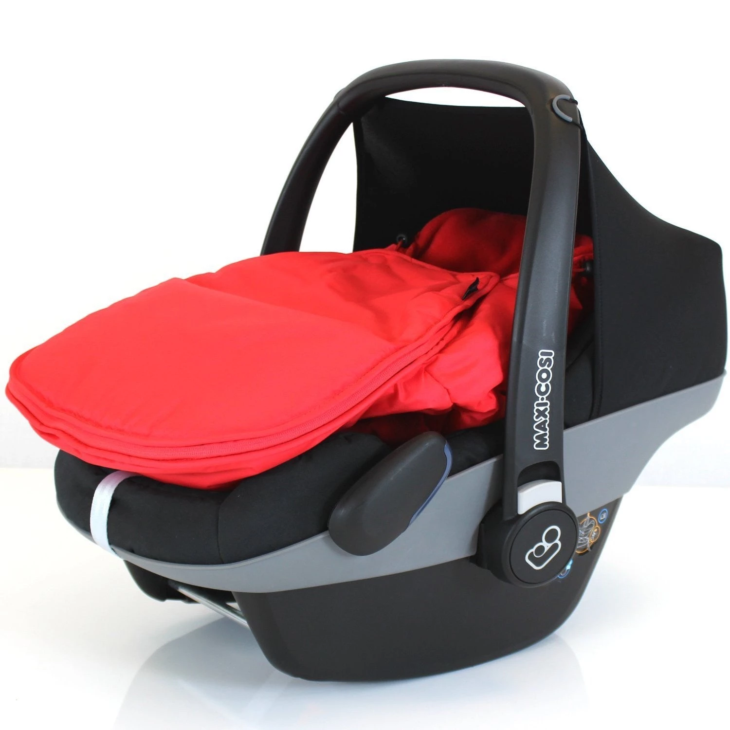 Baby Travel Accessories - Raincovers Newborn Baby Car Seat Footmuff New Fits Maxi Cosi, Silver Cross Britax Warm Red