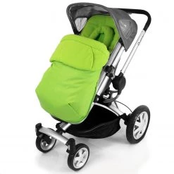 Baby Travel Accessories - Raincovers Lime Padded Footmuff & Liner To Fit Quinny Zapp Petite Star Zia Obaby Zoma