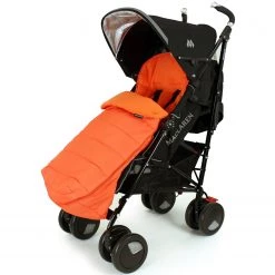Baby Travel Accessories - Raincovers New Luxury Padded Footmuff Liner - Warm Red Fit Maclaren Quest Triumph Techno