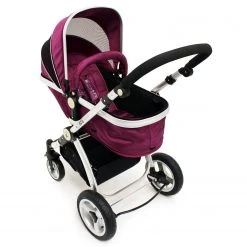 ISafe 3 In 1 Pram System - Plum (Purple) Travel System + Carseat