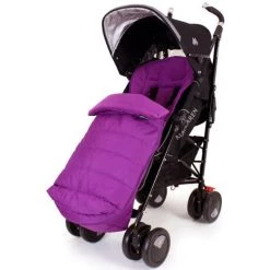 Baby Travel Luxury Padded Footmuff Liner Plum Fit Maclaren Quest Triumph Techno Zeta Accessories - Raincovers