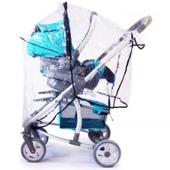 Baby Travel Hauck Malibu Pram 3 In 1 Universal Raincover Accessories - Raincovers