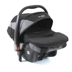 3 In 1 Pram Systems ISafe 3 In 1 Pram Travel System - Black + Carseat + Raincovers + Footmuffs