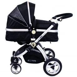 2 IN 1 Prams ISafe 3 IN 1 Pram Travel System (BLACK)