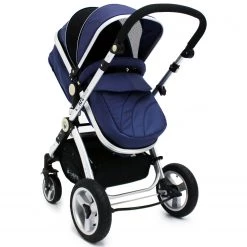 3 In 1 Pram Systems ISafe 3 In 1 Pram System - Navy (Dark Blue) Travel System + Carseat