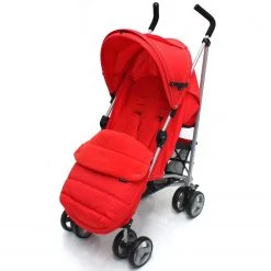 Baby Travel Strollers & Buggies Baby Stroller Zeta Vooom Warm Red +MC Large Padded Footmuff Liner Buggy Pushchair