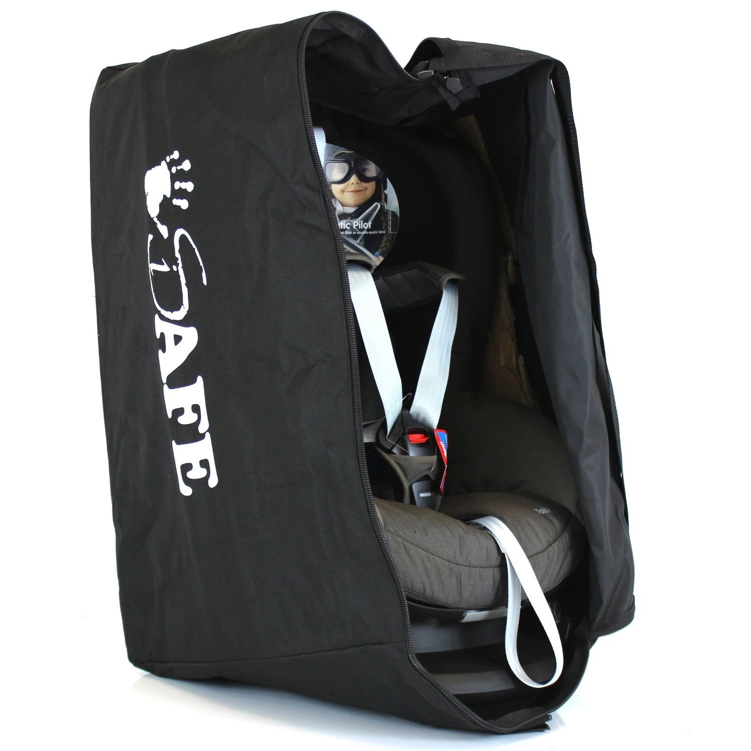 ISafe Universal Carseat Travel / Storage Bag For Britax Max-Way Car Seat (Black Thunder) Car Seat Luggage Bags