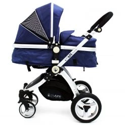 3 In 1 Pram Systems ISafe 3 In 1 Pram System - Navy (Dark Blue) Travel System + Carseat