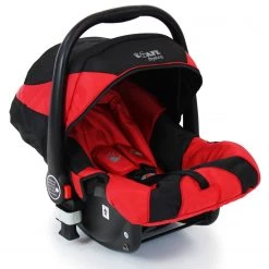 ISafe System - Red Travel Pram System Complete Package Raincover & Footmuff