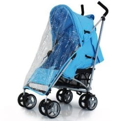 Holiday Strollers Passeggino Buggy Ultraleggero Zeta Vooom Blu + Parapioggia Inclusivo
