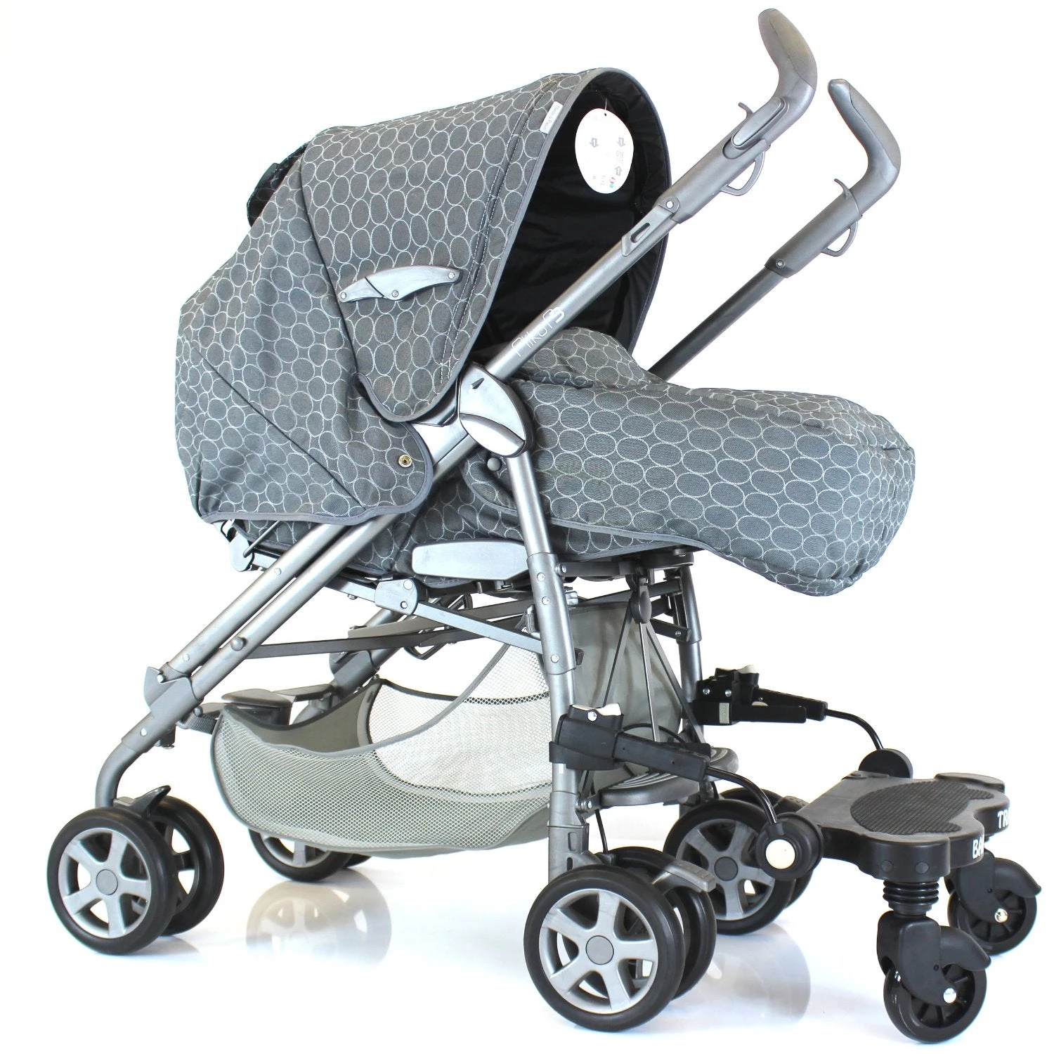 Buggy Boards With Saddle Stroller-pram-board Grey Logo Ride On Buggy Fits Mamas & Papas Pulse