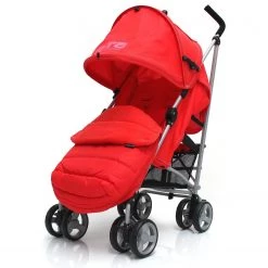 Baby Travel Strollers & Buggies Baby Stroller Zeta Vooom Warm Red +MC Large Padded Footmuff Liner Buggy Pushchair