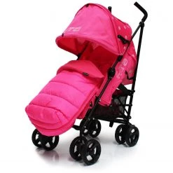 Baby Travel Baby Stroller Zeta Vooom Raspberry Dots Stroller With Deluxe MC Footmuff Strollers & Buggies