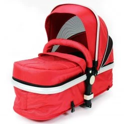 ISafe System - Red Travel Pram System Complete Package Raincover & Footmuff