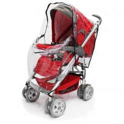 Maxi Cosi Raincover For Maxi-Cosi Loola Cabriofix Travel System Package (Raspberry Red) Travel System Rain Covers