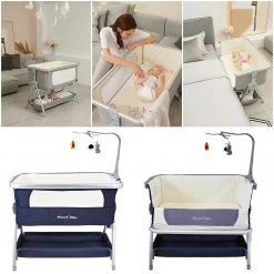ISafe Next To ME Bedside Baby Crib Coo Sleeper (Blue Berry) Cribs | Coo Sleepers