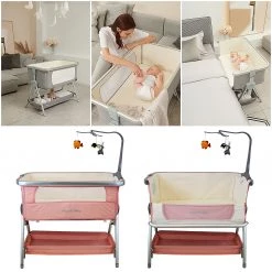 ISafe Next To ME Bedside Baby Crib Coo Sleeper (Cookie)