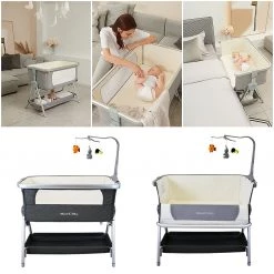 Cribs | Coo Sleepers ISafe Next To ME Bedside Baby Crib Coo Sleeper (Harmony)