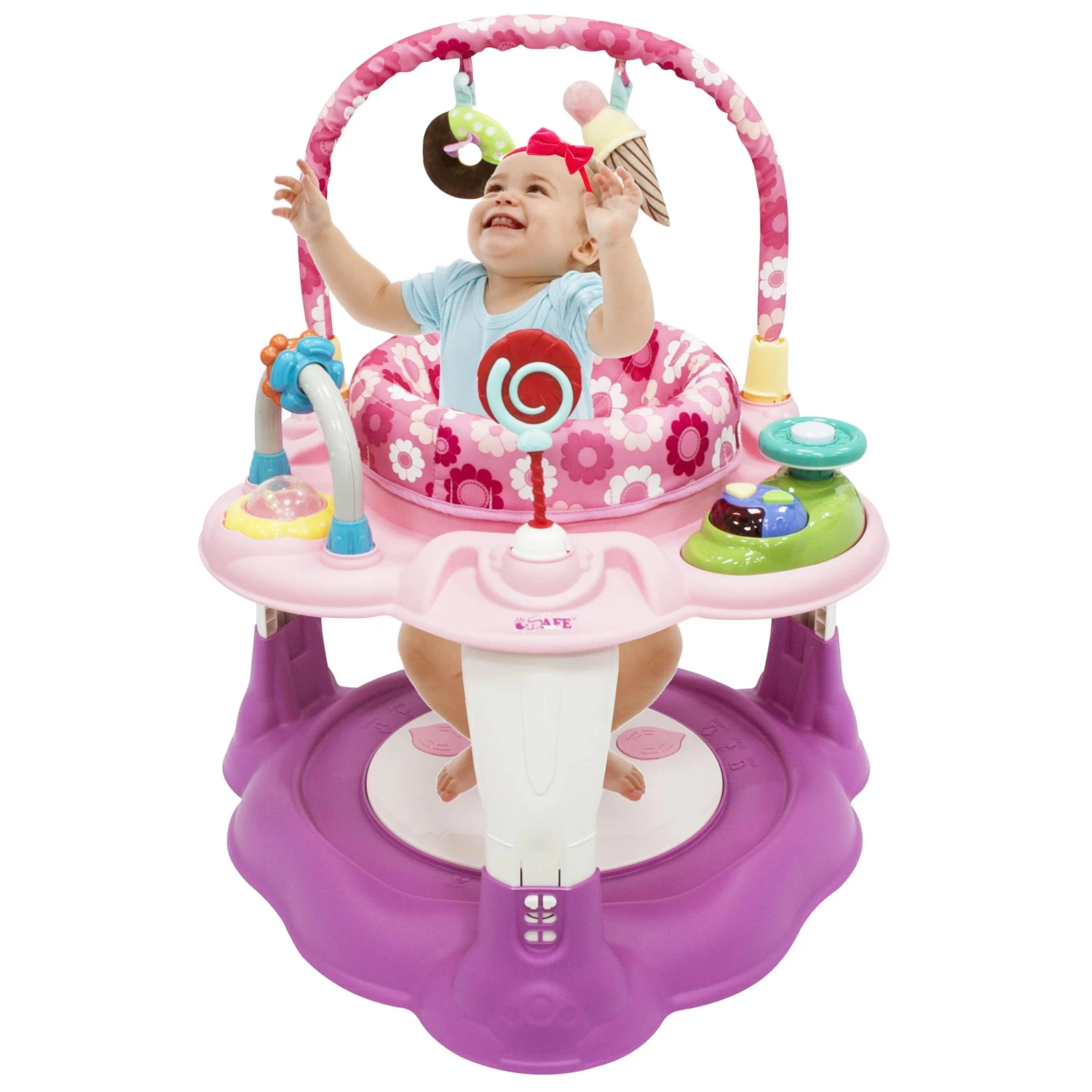 2 In 1 Walker & Rockers ISafe 2 In 1 Activity Centre Entertainer With 360° Rotating Seat & Play Table Function