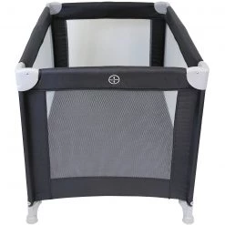 ISafe Roll & Play (96 Cm X 66 Cm) Luxury Travel Cot / Playpen (Black) + 3 Inch Foam Mattress Roll & Play Collection