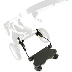 Baby Travel Buggy Pram Board - Plain Black Buggy Boards With Saddle