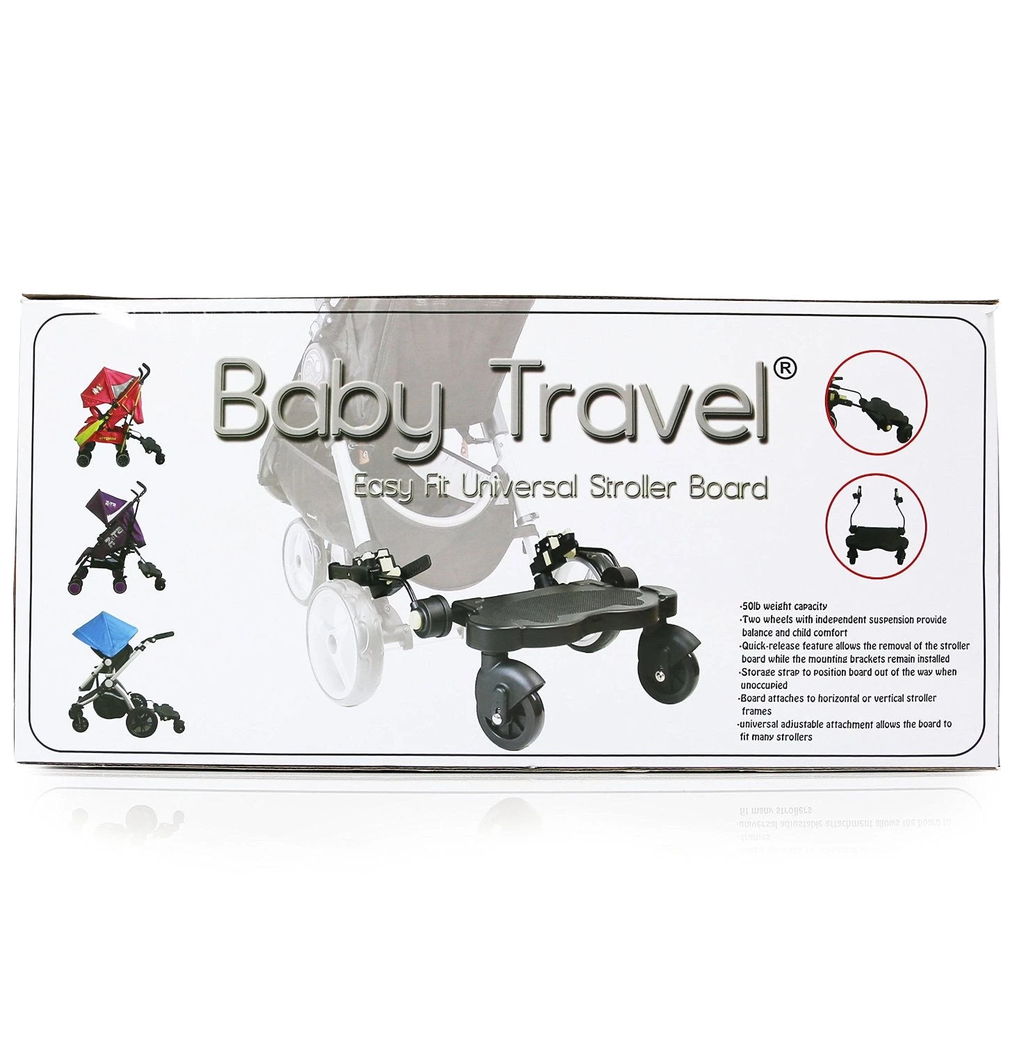 Baby Travel Buggy Pram Board (Universal) Fits Quinny Zapp And Zapp Xtra Buggy Boards With Saddle