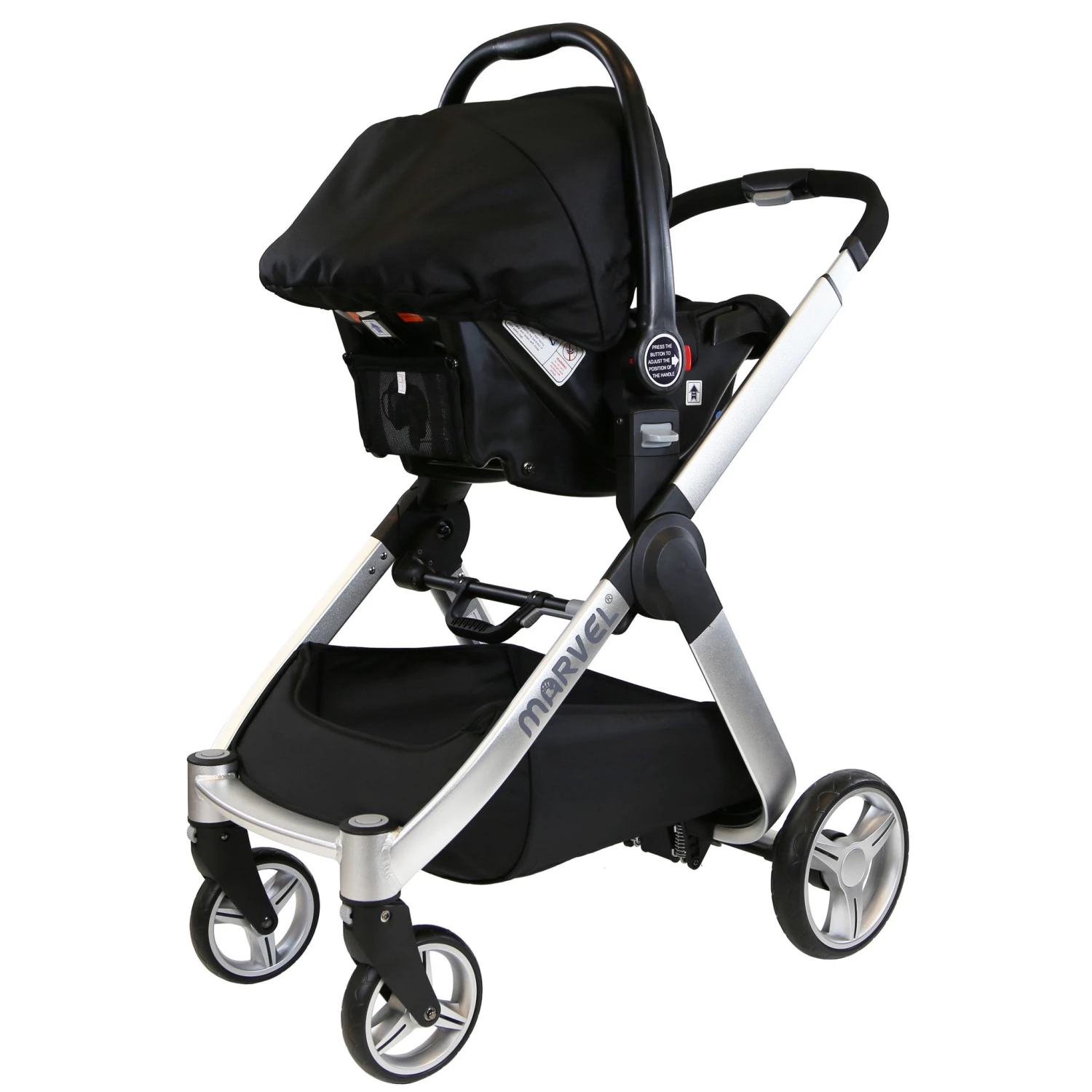 ISafe Marvel 3 In 1 Pram Travel System (With Car Seat & Carrycot) 3 In 1 Pram Systems