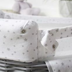 Clair De Lune Bedside Crib - Stars & Stripes Moses Baskets