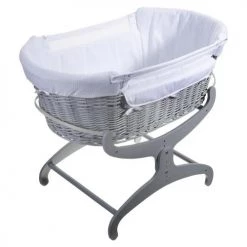 Moses Baskets Clair De Lune Bedside Crib - Cotton Dream