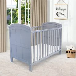 ISafe Baby Cot Bed Toddler Bed Junior CotBed Liam (Including FREE Mattress) Cots | Cotbeds