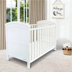 ISafe Baby Cot Bed Toddler Bed Junior CotBed Liam (Including FREE Mattress) Cots | Cotbeds