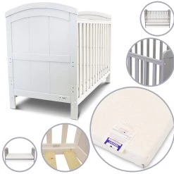 ISafe Baby Cot Bed Toddler Bed Junior CotBed Liam (Including FREE Mattress) Cots | Cotbeds