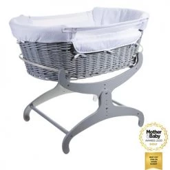 Moses Baskets Clair De Lune Bedside Crib - Cotton Dream