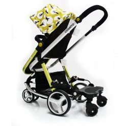 Baby Travel Buggy Stroller Pram Board To Fit Cosatto Giggle - Black/Grey Buggy Boards With Saddle