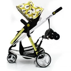 Baby Travel Buggy Stroller Pram Board To Fit Cosatto Giggle - Black/Grey Buggy Boards With Saddle