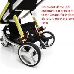 Baby Travel Buggy Stroller Pram Board To Fit Cosatto Giggle - Black/Grey Buggy Boards With Saddle