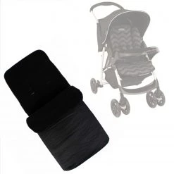 Baby Travel Buddy Jet Foot Muff Black Suitable For Graco Mirage Plus Travel System (Black ZigZag)