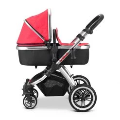 IVogue Apple Luxury 3in1 Pram Stroller Travel System (Changing Bag + Carseat + Isofix Base + Raincover) 3 In 1 Pram Systems