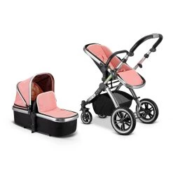 IVogue Peach Luxury 2in1 (Stroller Only) (Includes Chassis Seat Unit & Carrycot) IVogue 3 In 1 Prams